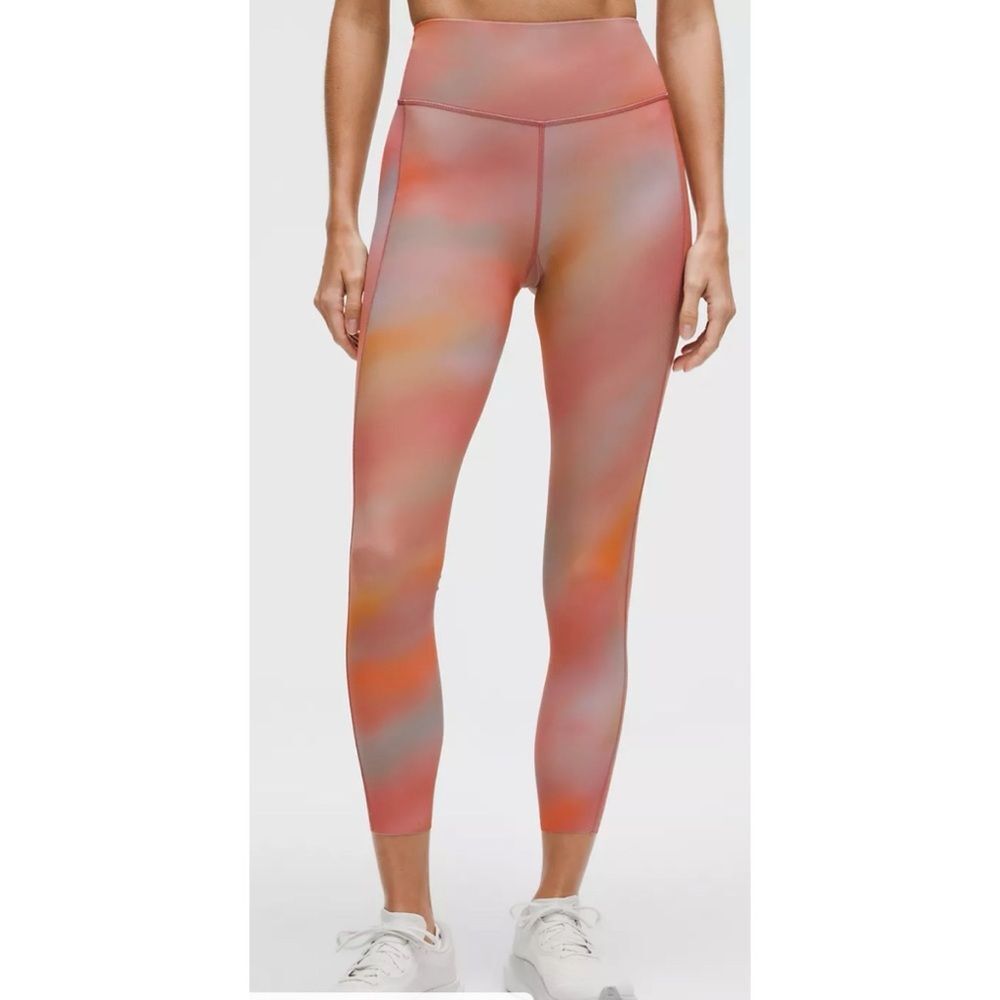Lululemon Fast and Free High-Rise Tight 25" *5 Pocket in Chroma Drift Multi 6